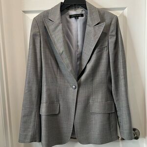 ANNE KLEIN Ladies Suit Jacket Single Button with Black Stitching  Size 10
